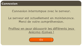 Dofus en maintenance