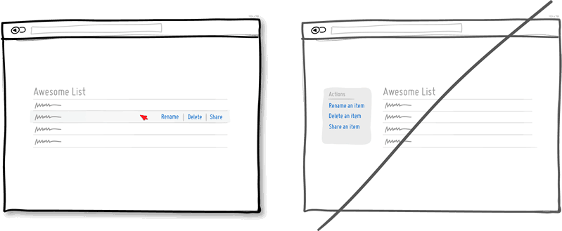 Try direct manipulation instead of contextless menus. Try direct manipulation instead of contextless menus.