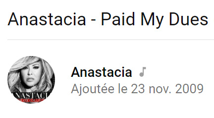 Anastacia - I paid my dues